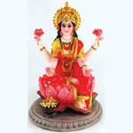 Laxmi on Lotus Statue
