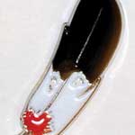 Enameled Feather Pin