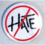 Hate (W red slash) pin