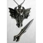 Dragon Head Necklace athame 3 1/4 Dragon Head Necklace athame 3 1/4