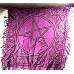 Pentagram Altar or Tarot Cloth