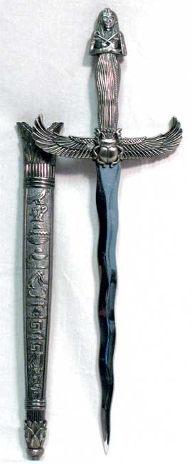 Silver Egyptian athame