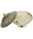 Silver-Plated Floral Ritual bowl 5.5
