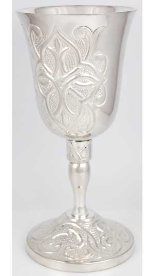 Gothic Cross Silver Chalice 7