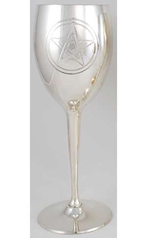 Silver Plated Pentacle Chalice 8