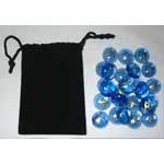 Sapphire Colored Glass rune set