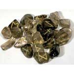 Smoky Quartz rune set