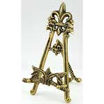 Large Brass Scrying Mirror Stand