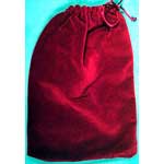 Large Cranberry Velveteen Bag  5