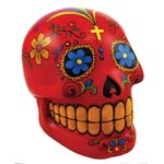 Red Day of the Dead Skull Bank