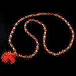 Rudraksha  & Clear Quartz Mala