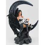 Dark Angel Resting on Moon