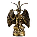 Gold-tone Baphomet statue