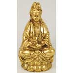 Brass Quan Yin Statuette 4