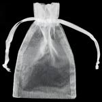 Small White Organza Pouch