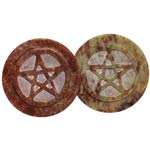 Soapstone Pentagram Altar Tile