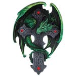 Woodland Cross Dragon Wall Plaque