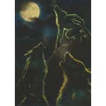 3 Werewolf Moon Greeting Card 6 pack