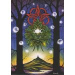 Green Man Avalon Greeting Card 6 pack