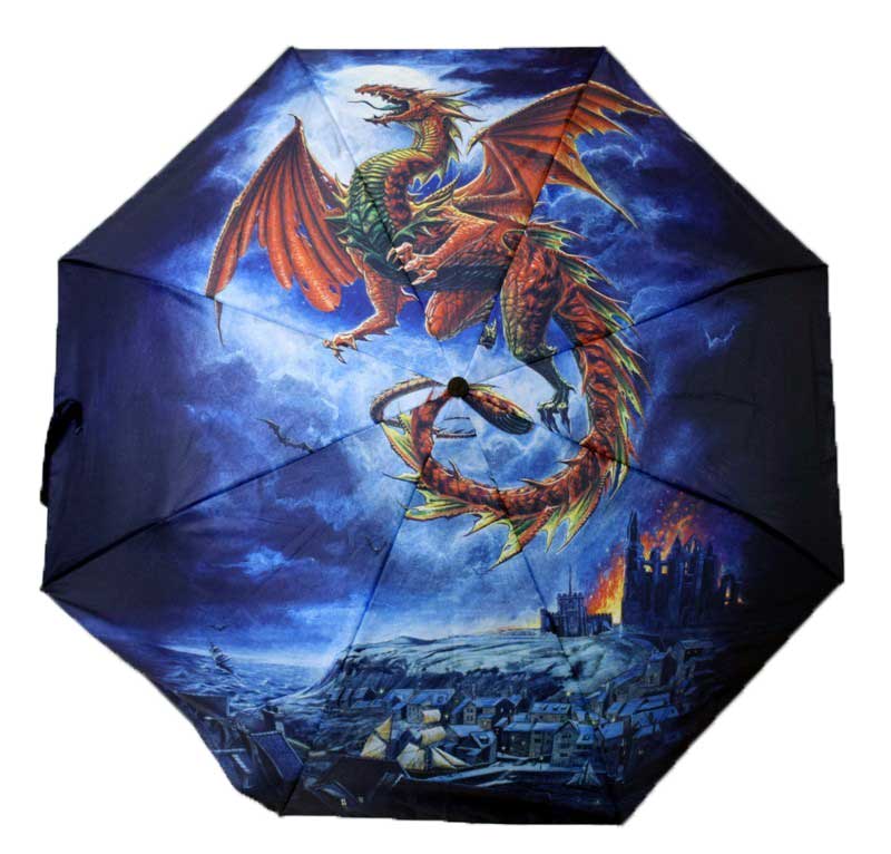 Dragon umbrella-Azuregreen