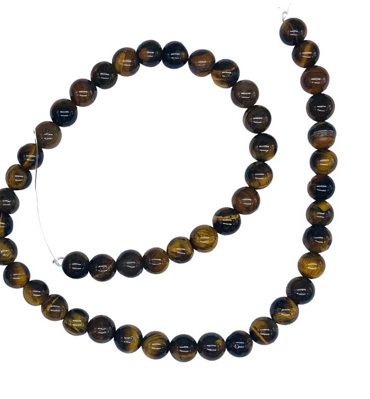 8mm Tigers Eye beadsAzuregreen