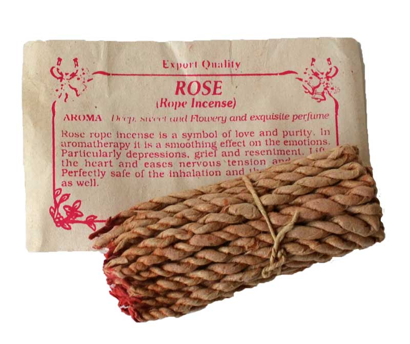 RoseTibetan himalayan rope incense 20 ropesAzuregreen