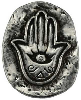 Hamsa pocket stone