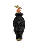 African Head Woman amulet (plastic)