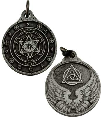 Metatron talisman silver color