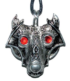 Viking Wolf Head amulet