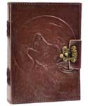 Wolf Moon leather blank book w/ latch