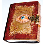 All Knowing Eye leather blank book w/ latch
