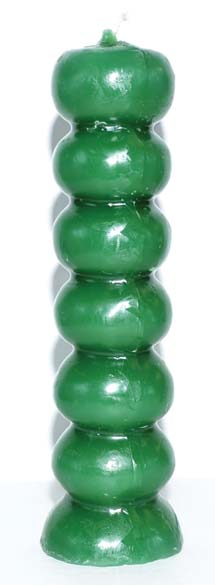 Green Seven Knob candles