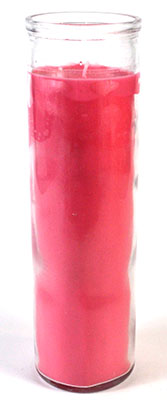 Pink 7-day jar candle
