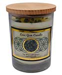 Love gem stone soy candle