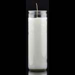 White 7-day jar candle