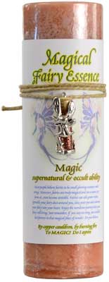 Magic Pillar Candle with Fairy Dust Necklace