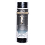 Joy pillar candle with Dalmation Jasper pendant