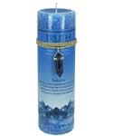 Truth pillar candle with Sodalite pendant