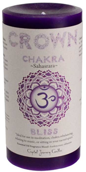 Crown Chakra pillar candle 3