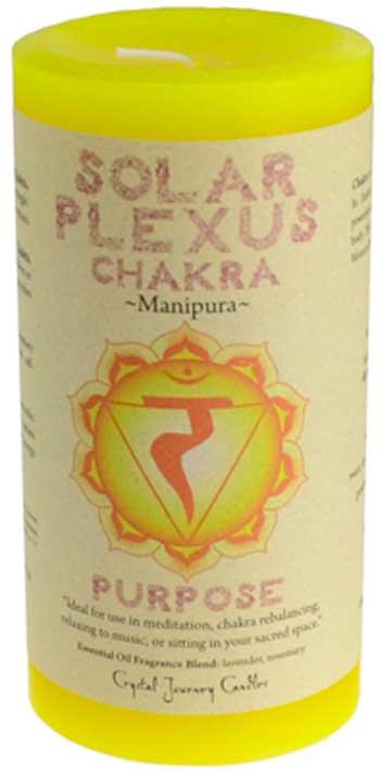 Solar Plexus Chakra pillar candle 3