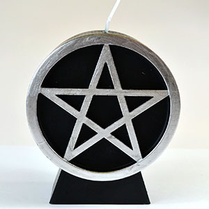 Black Pentacle candle