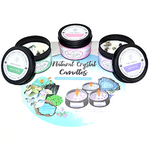 (set of 18) Mixed Stones soy candles