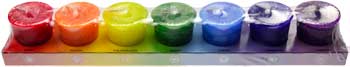 7 Pack Chakra votive candle