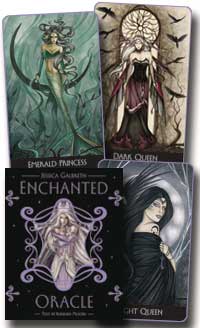 Enchanted Oracle deck and book by Barbara Moore & Jessica Galbreth