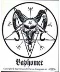 Baphomet bumper sticker