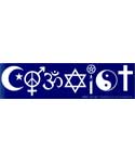 Coexist bumper sticker