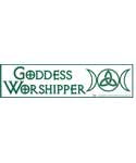 Goddess Worshipper bumper sticker