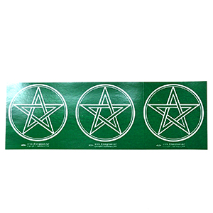 Three Pentagrams Bumper Sticker