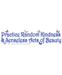 Practice Random Kindness & Senseless Acts of Beauty bumper sticker